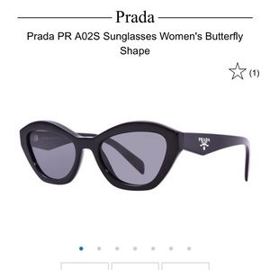 Prada PR A02S Sunglasses Women's Butterfly Shape